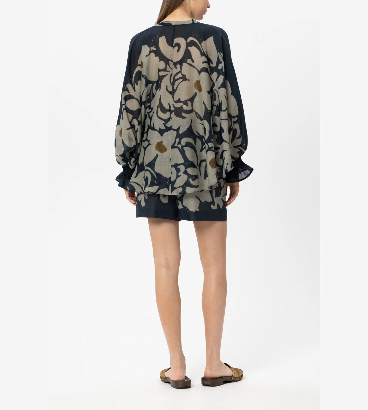 Blouse with Flower Print