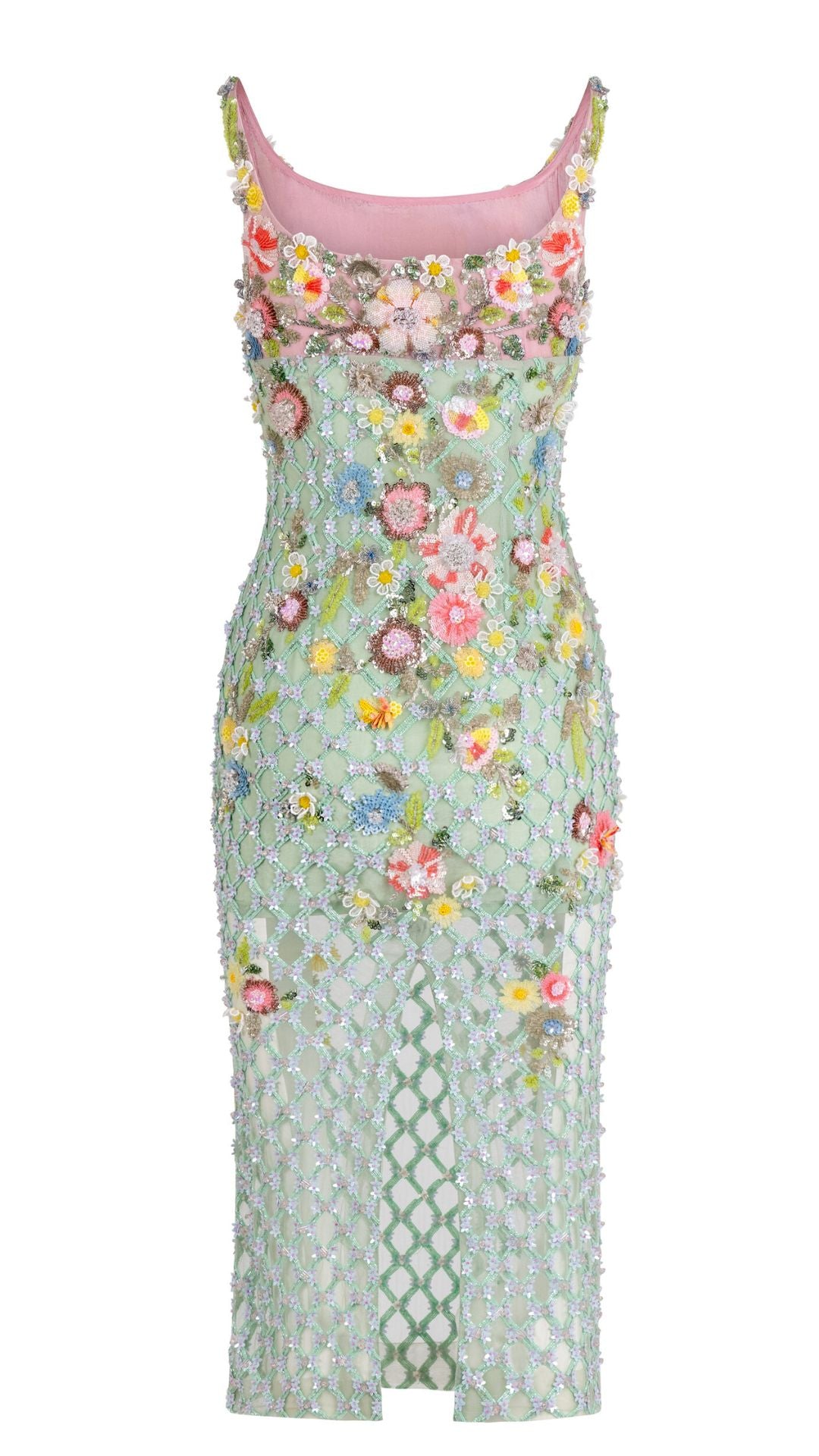 Aurora Misty Green Twilight Blossom Dress