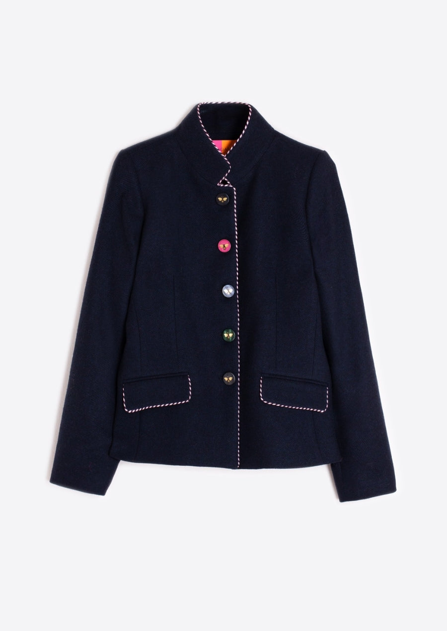Navy Jacket with Bee Buttons