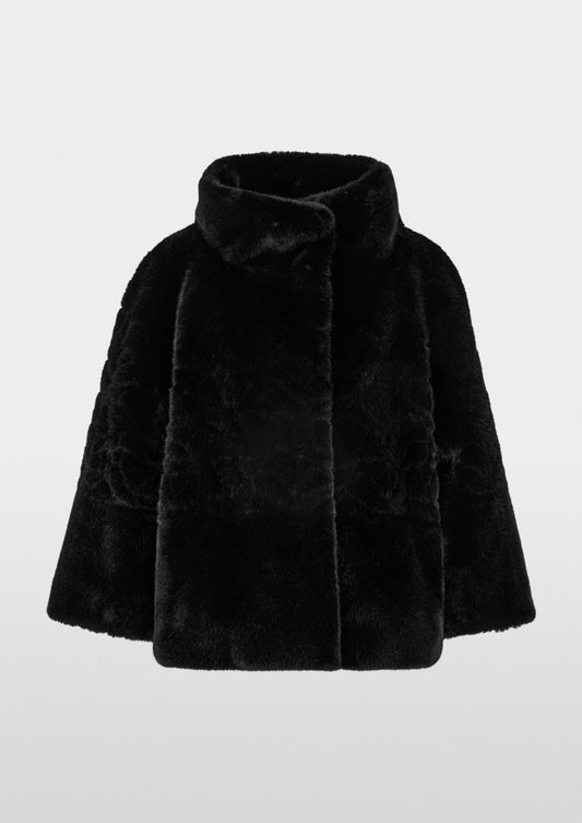 Elegant Jacket with Faux Fur