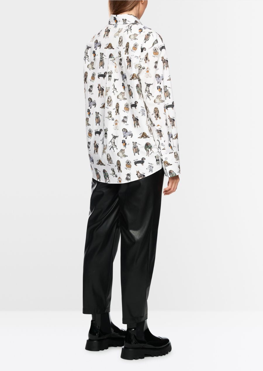 Rethink Together Blouse with Dog Print