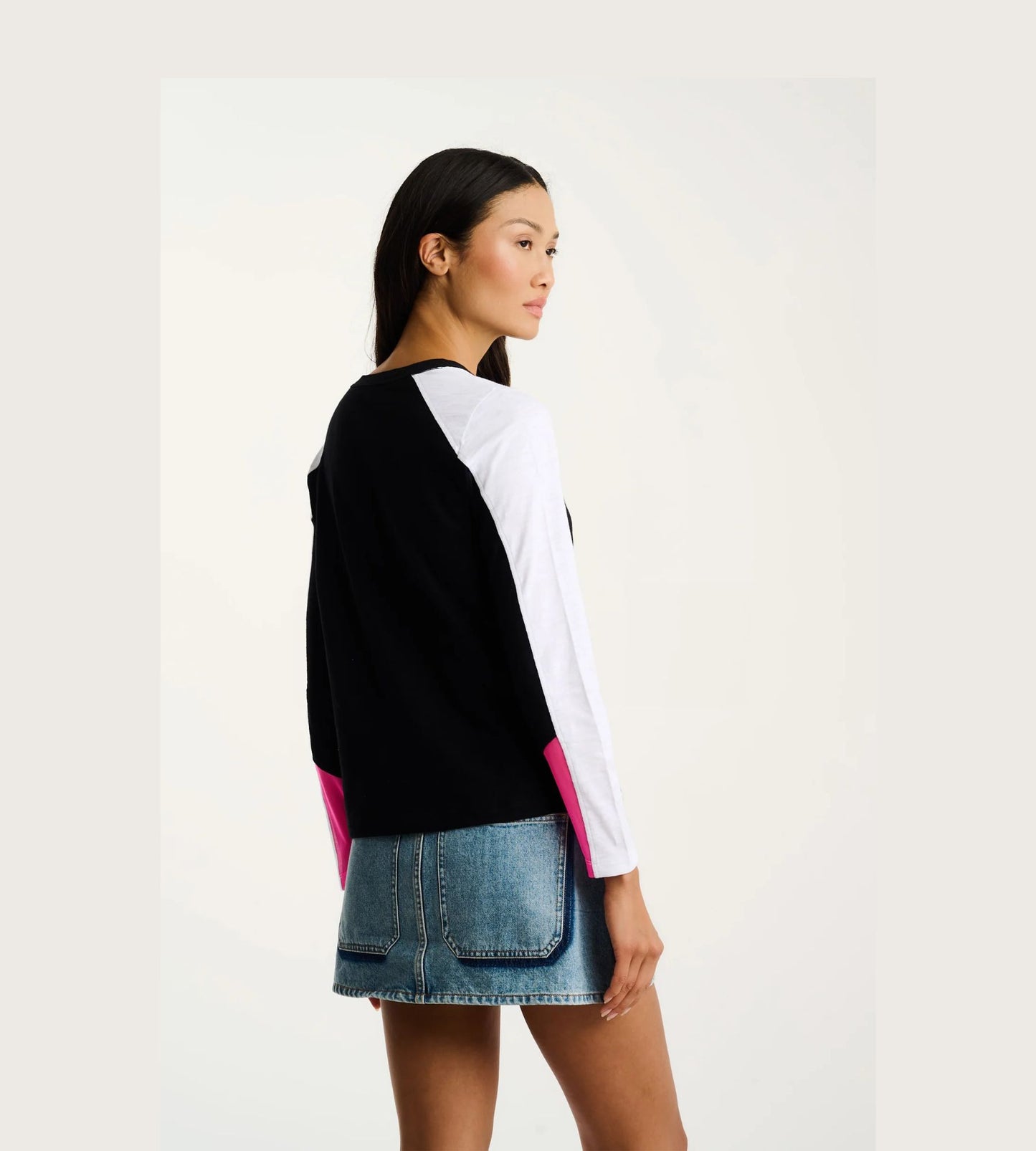 Playing Games Cotton Tee- Black/White