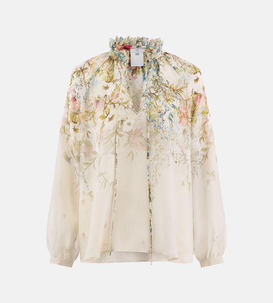 Fluid Blouse With Floral Print
