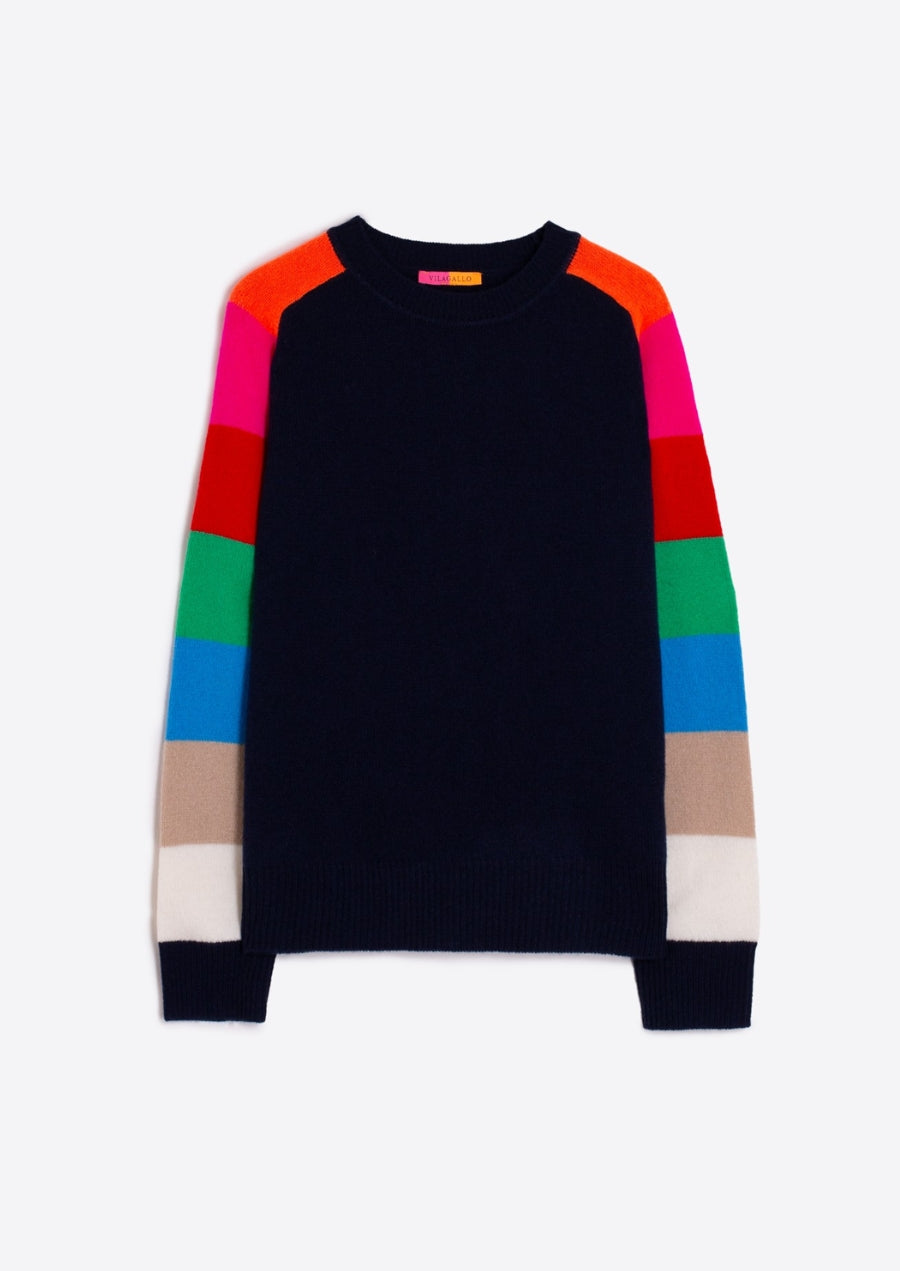 Multi Color Striped Marine Sweater