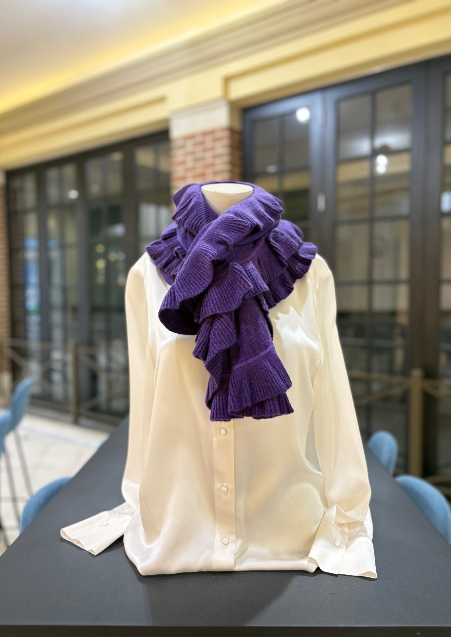 Cashmere Wrap with Ruffles