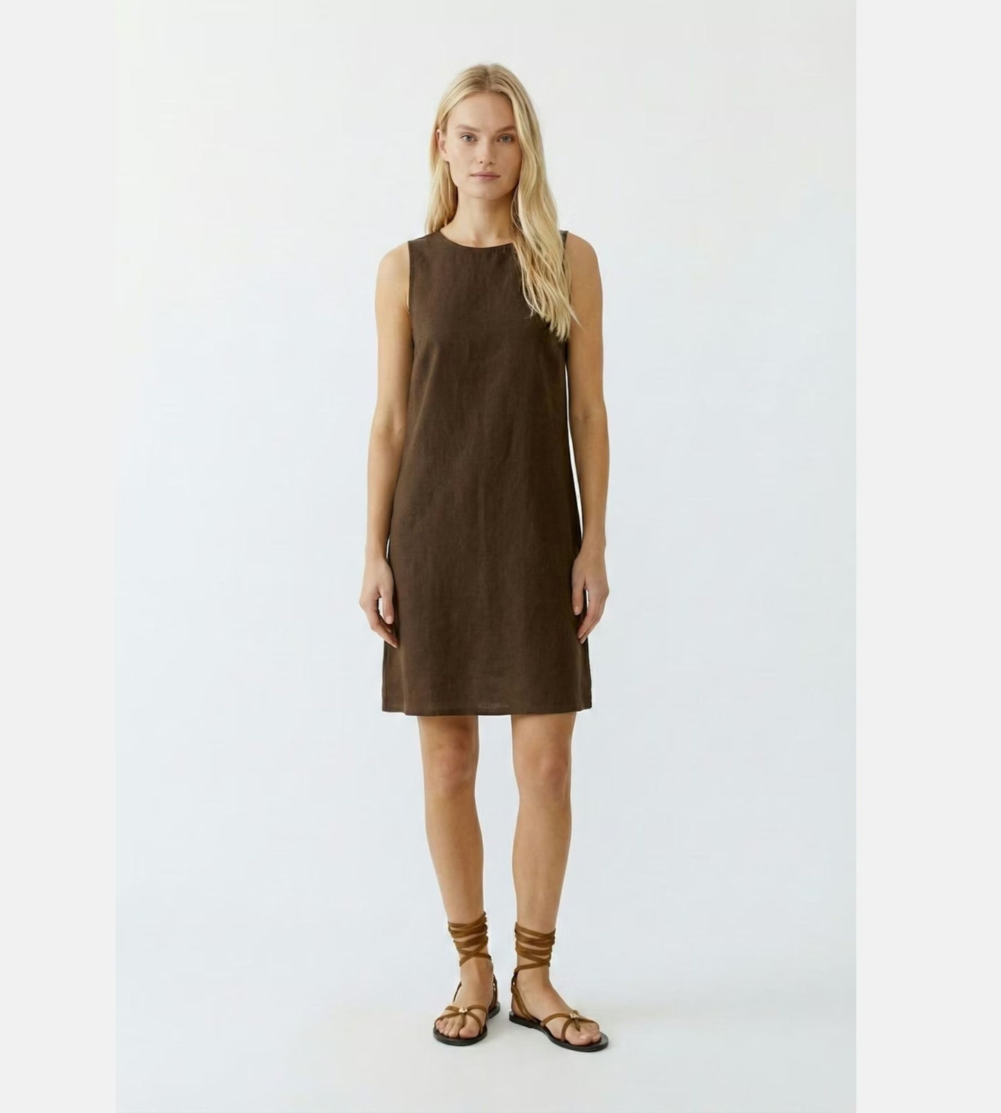 Linen Patch Dress