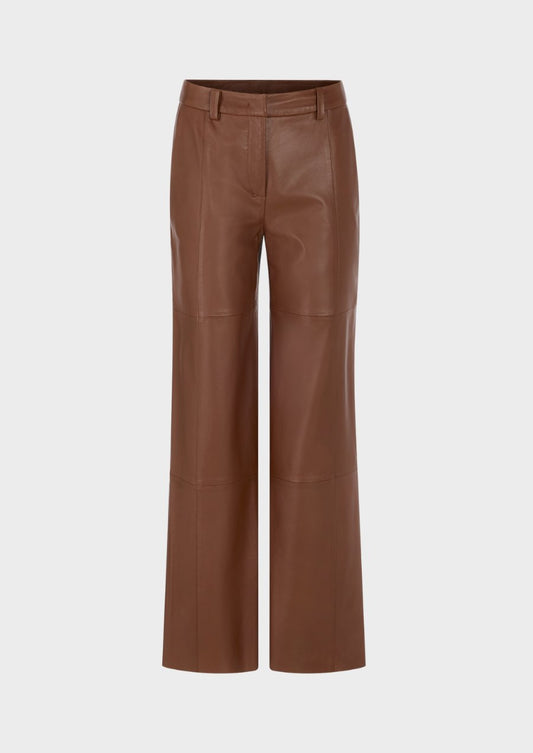 WARRI High-Waist Leather Trousers