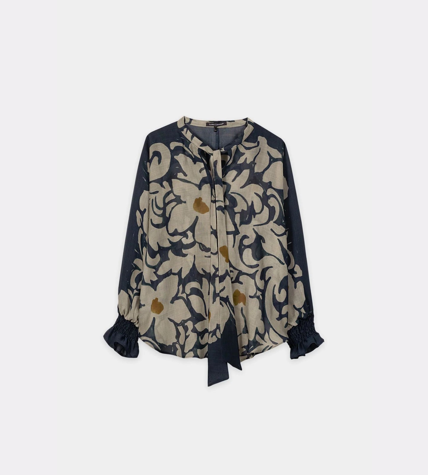 Blouse with Flower Print