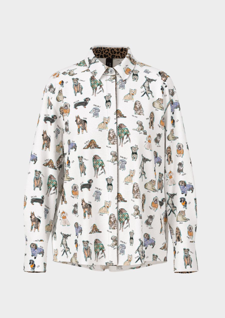 Rethink Together Blouse with Dog Print