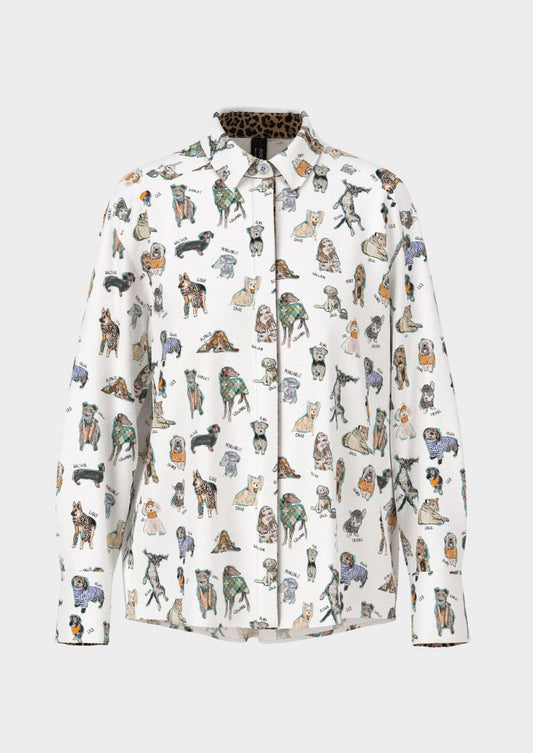 Rethink Together Blouse with Dog Print