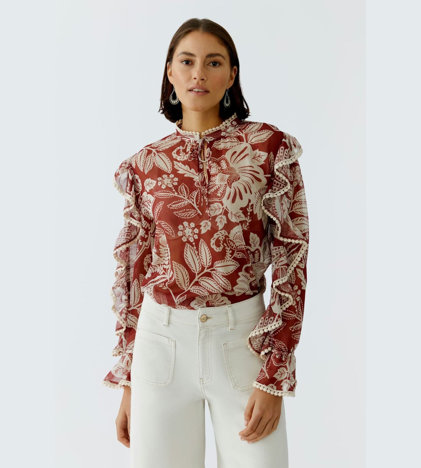 Blouse Red-White