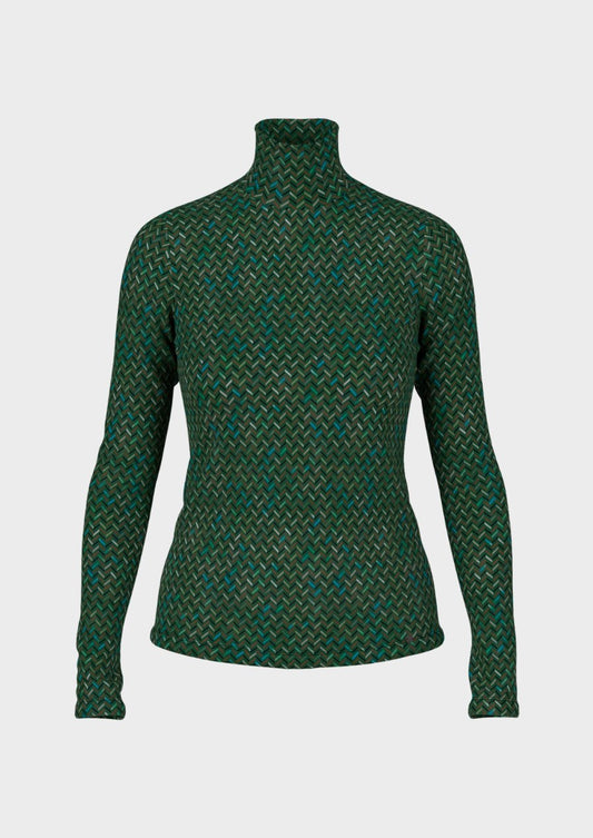 Stretch Shirt with Herringbone