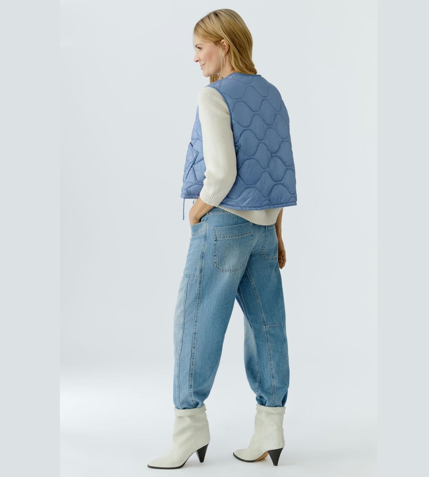 Blue Green Reversible Vest