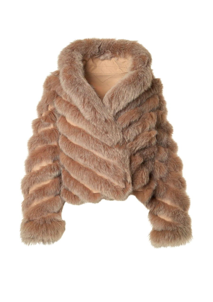 Reversible Silk to Fox Jacket