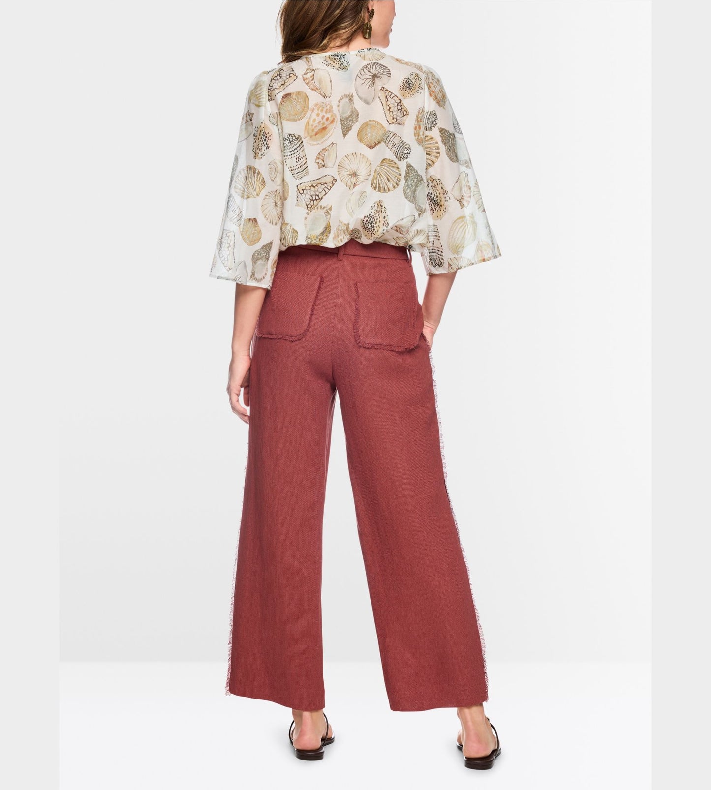 Wukari Linen-Viscose Blend Trousers