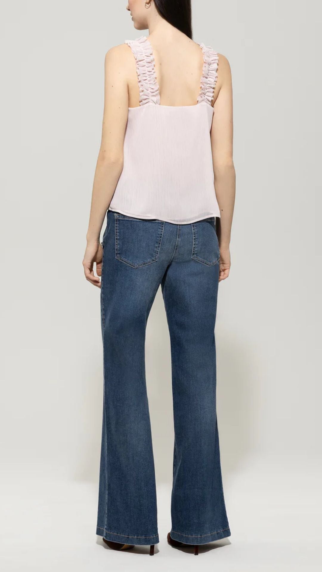 Flared Sailor Blue Denim