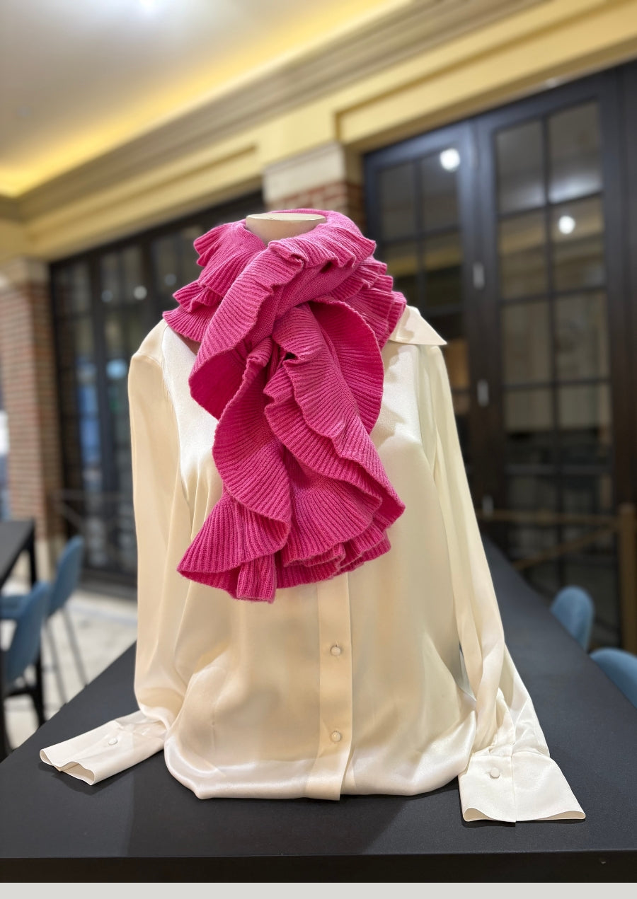 Cashmere Wrap with Ruffles