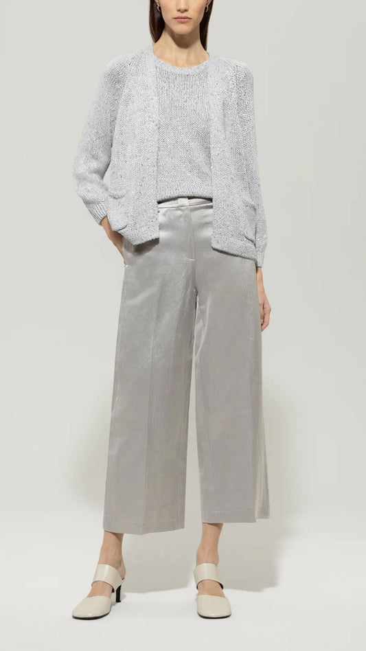 Satin Straight-Leg Pants - SALE