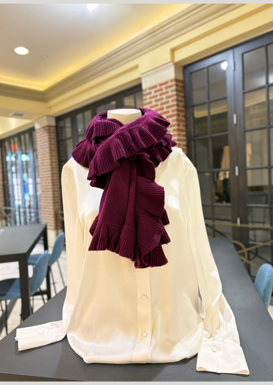 Cashmere Wrap with Ruffles