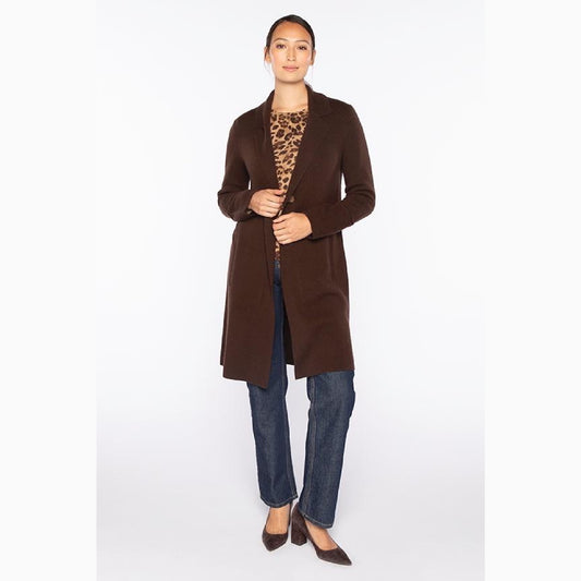 Long Notch Collar Cardigan