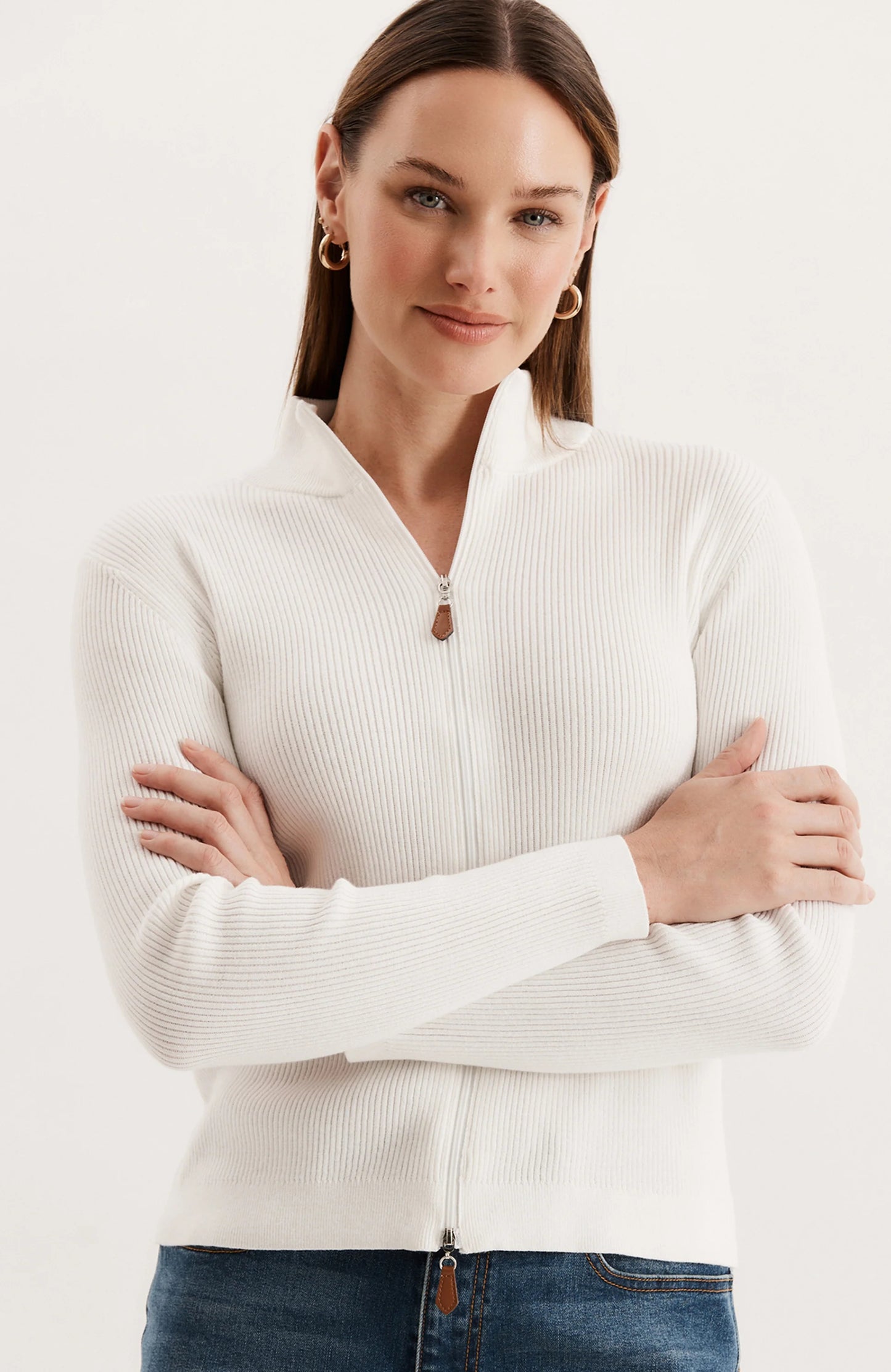 Cotton Ribbed Cardigan