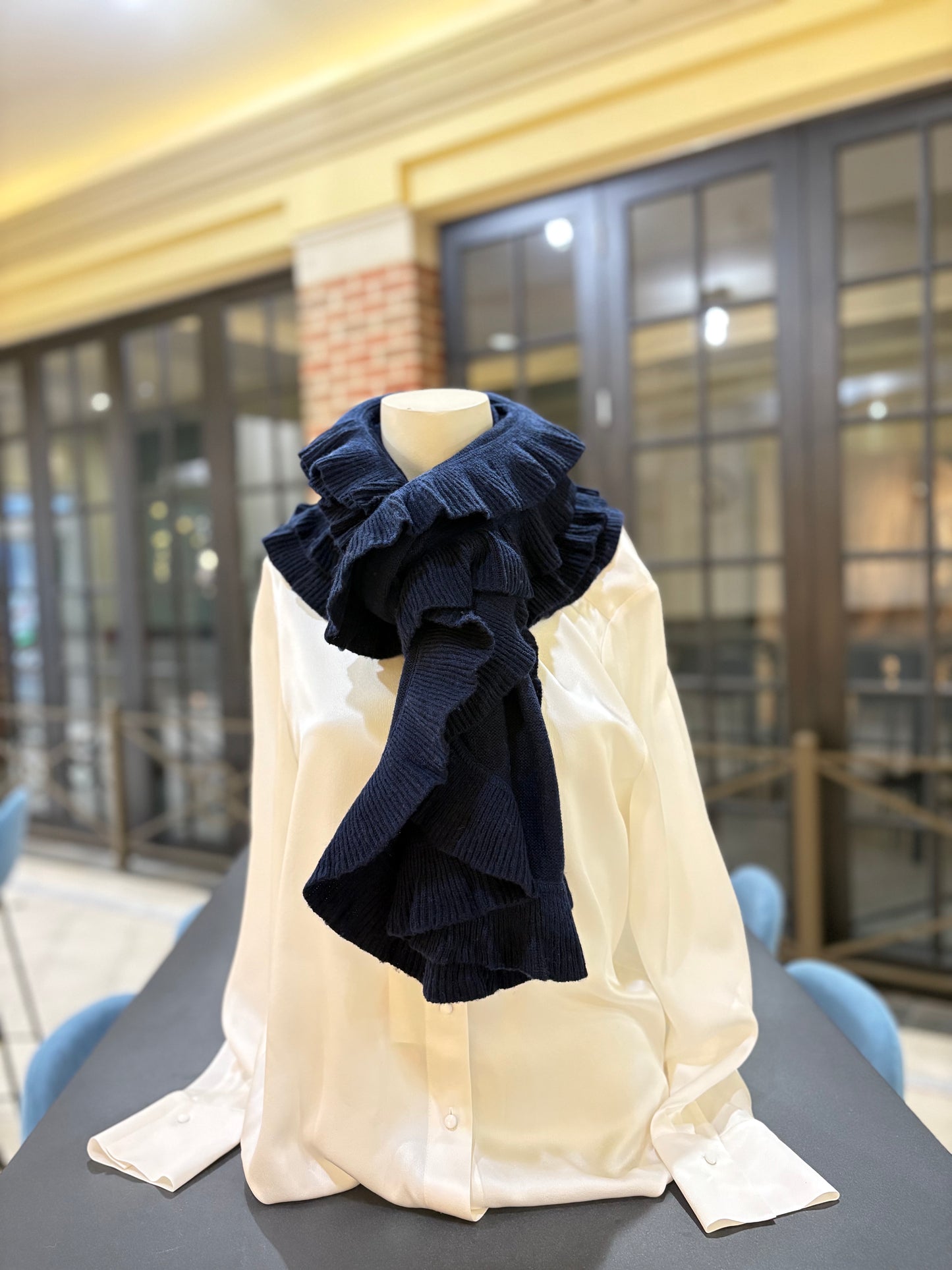Cashmere Wrap with Ruffles
