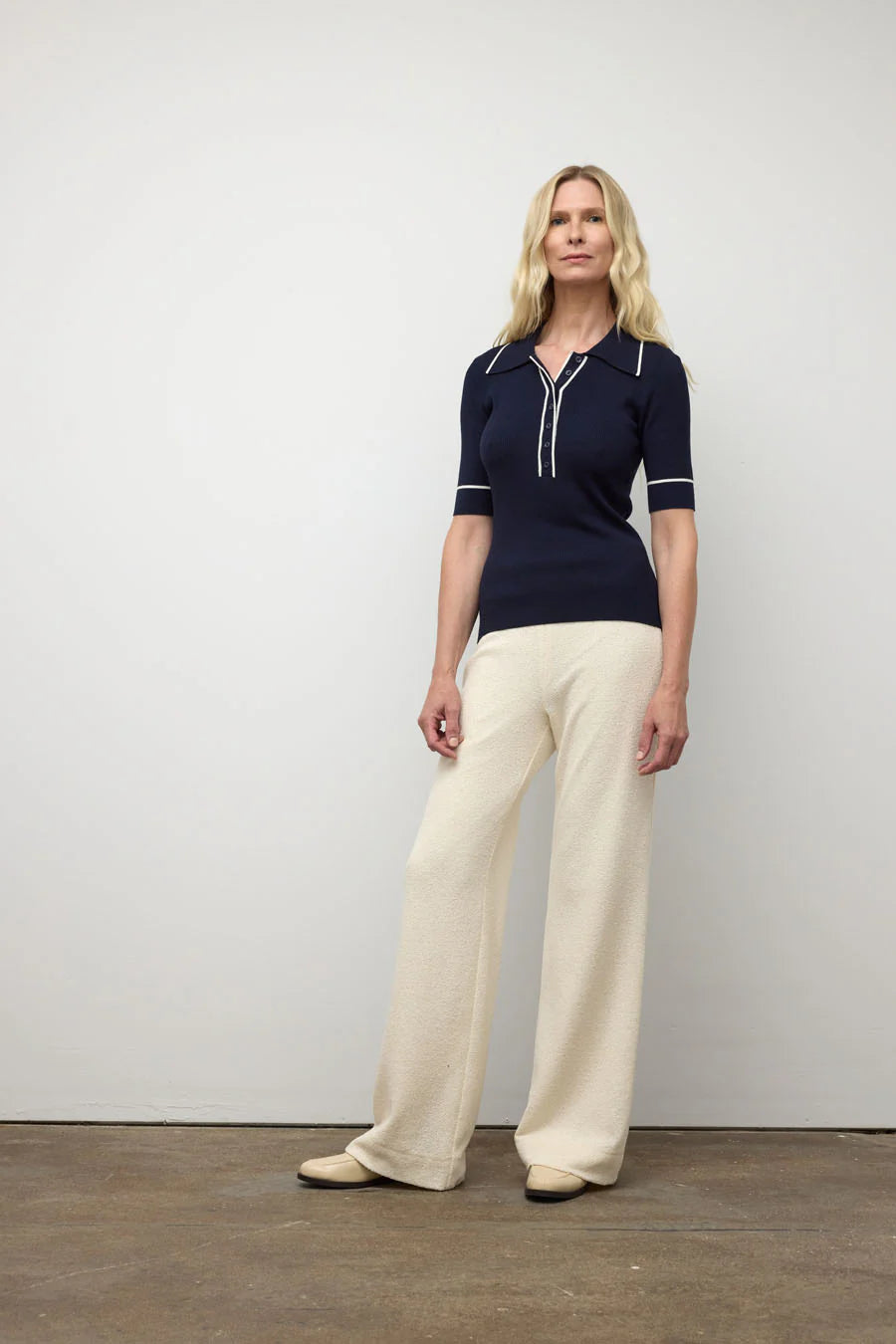 S26K2027-Short Sleeve Polo- Navy