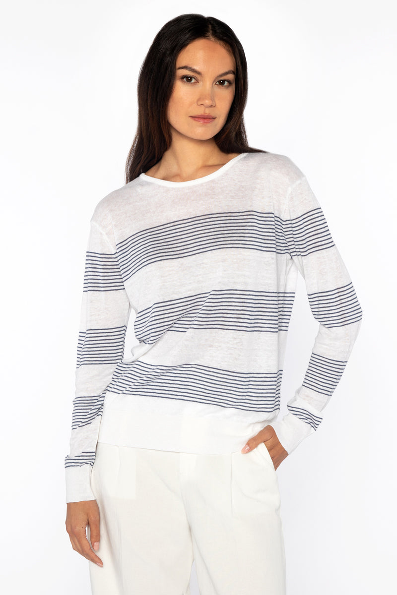 Micro Stripe Pullover