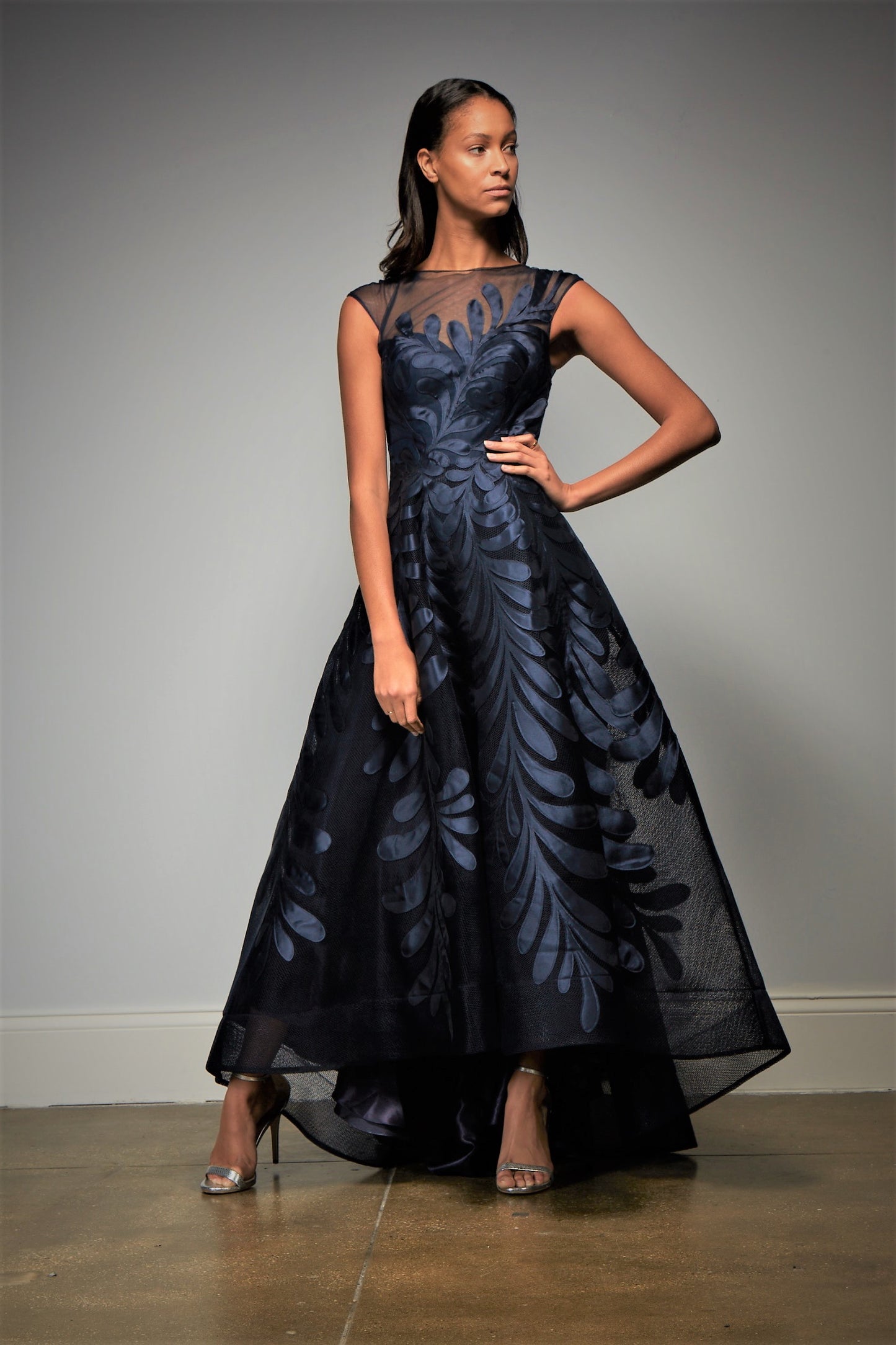 M343 Navy Gown - Available Special Order