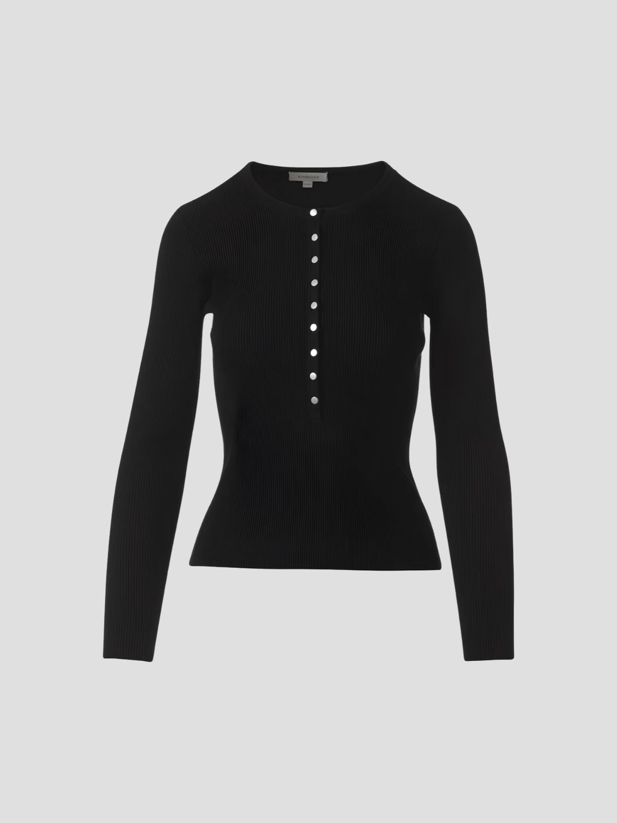 Fine Rib Button Henley