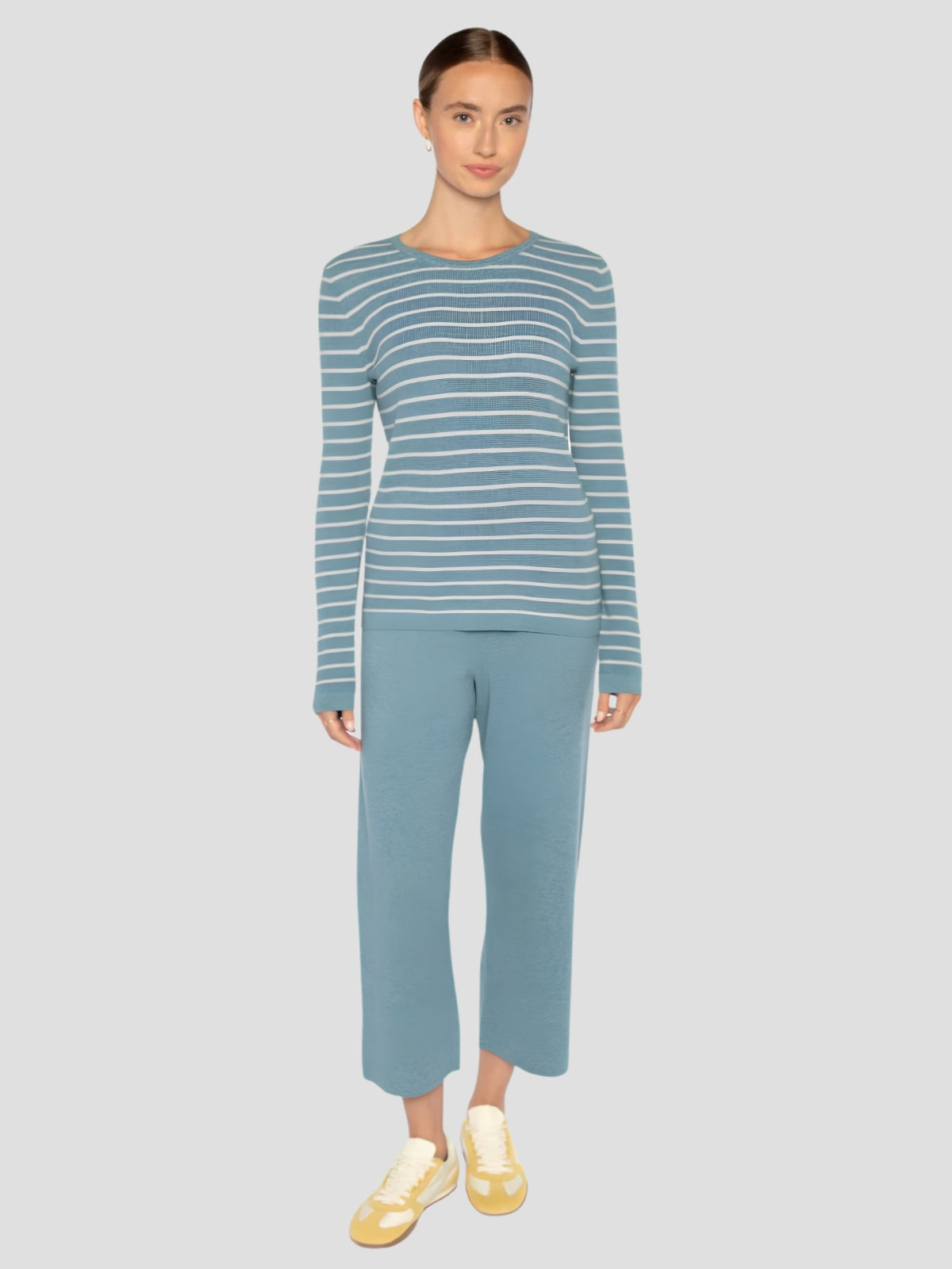 Texture Stripe Crew