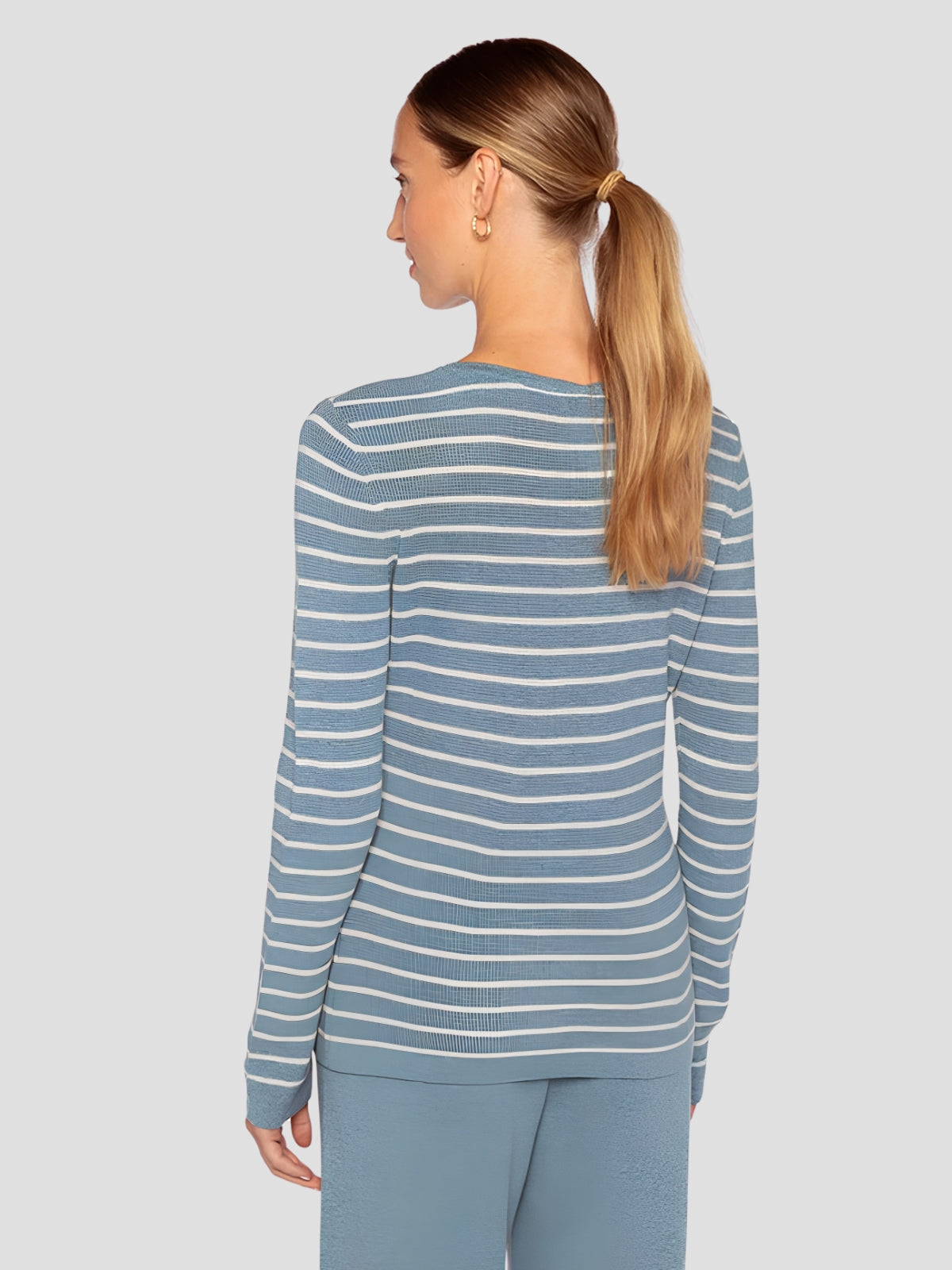Texture Stripe Crew