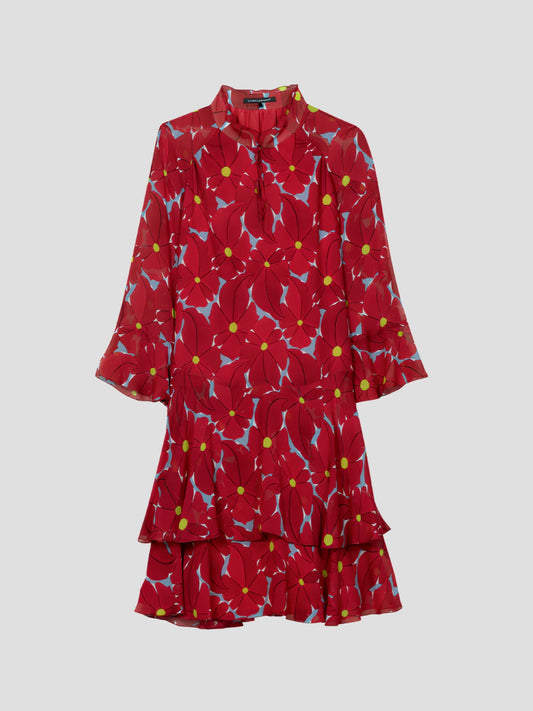 Boho Dress with Flower Print