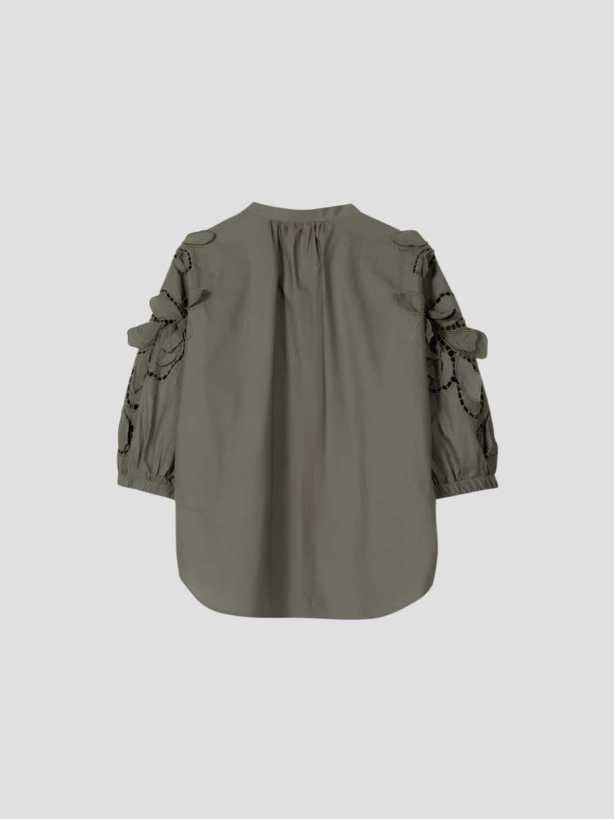 Blouse with Eyelet Embroidery