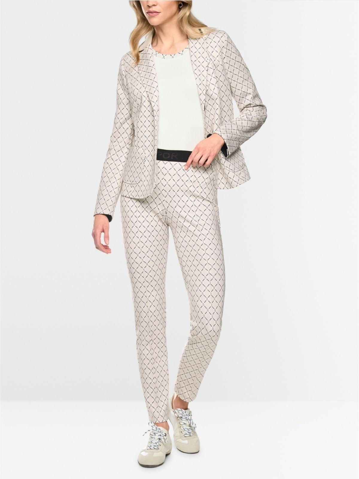 Scuba Jersey Print Trousers