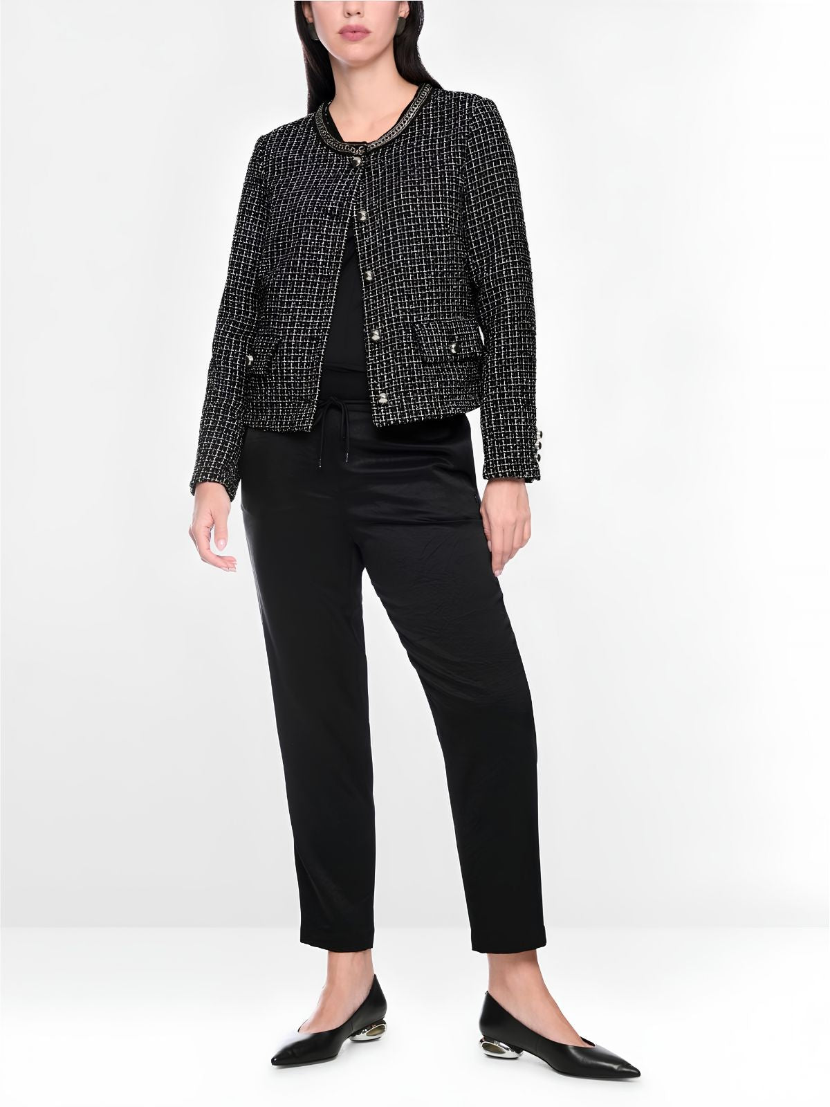 Tweed Jacket with Chain Detail