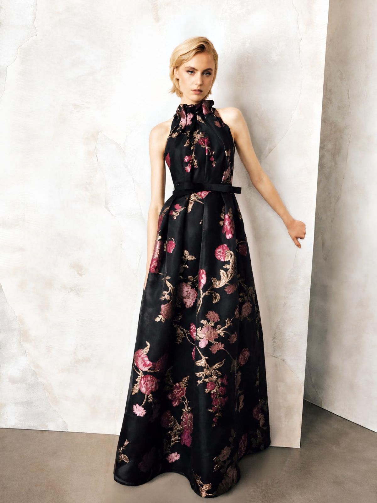 Floral Halter Gown