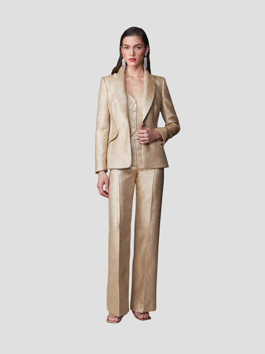 Gold 3 Piece Suit