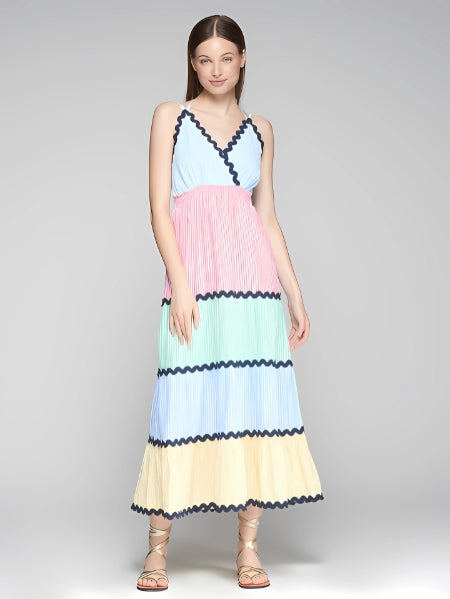 Dress Kally 500 Rayas Azul - SALE