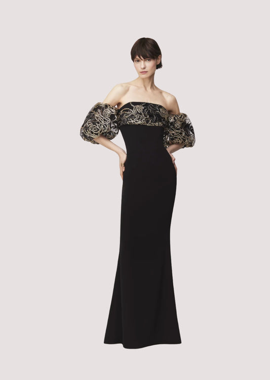 Black and Gold Gown