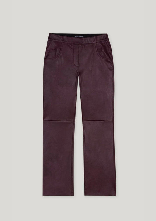 Lamb Nappa Bootcut Pants