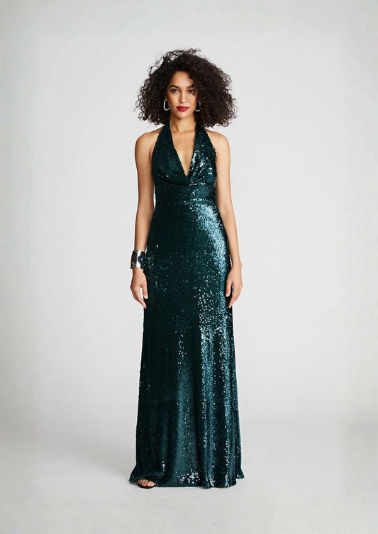 Tova Gown in Tinted Sequin