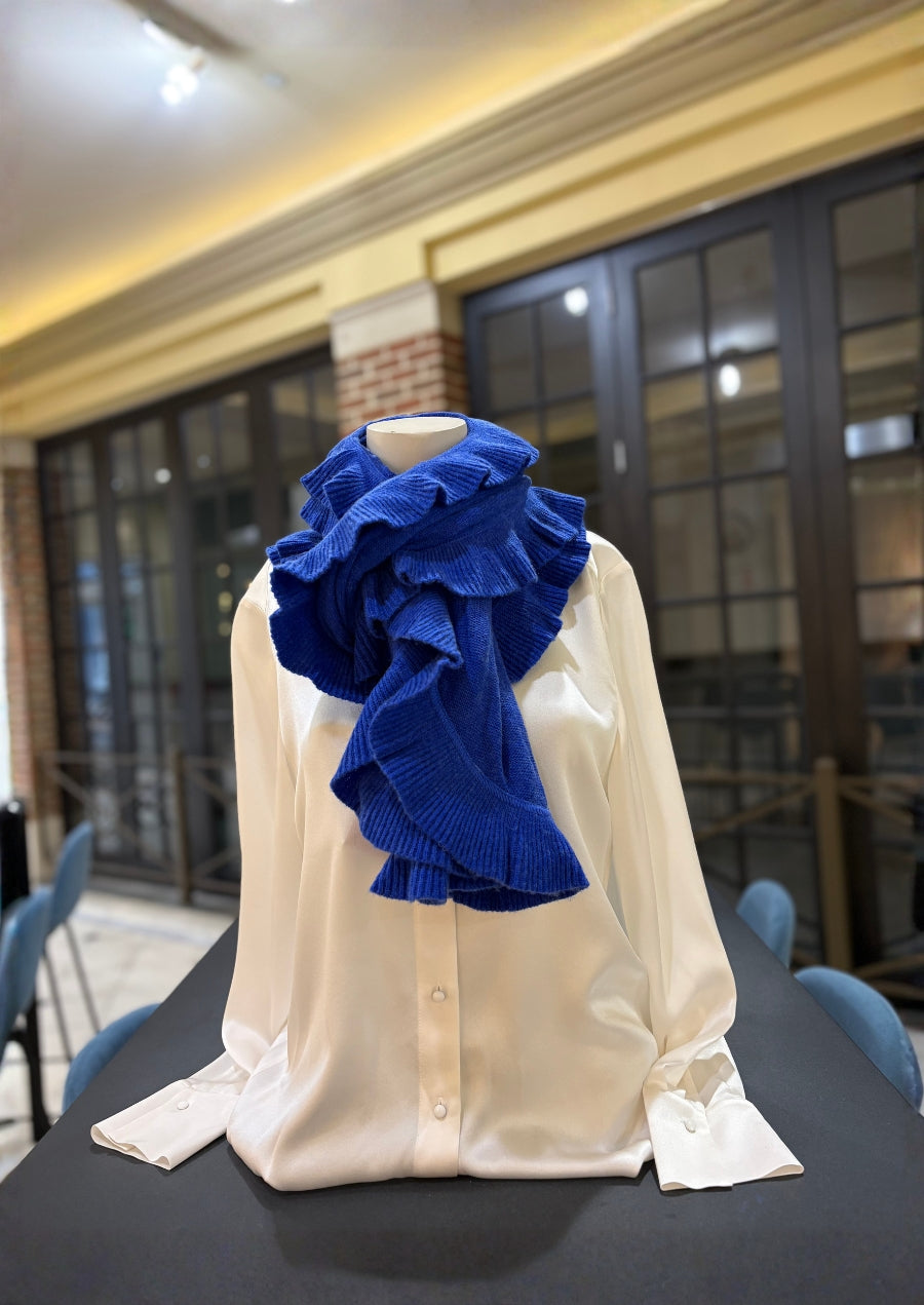 Cashmere Wrap with Ruffles