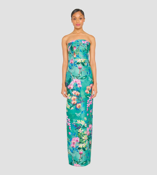 Lulu Mikado Column Gown