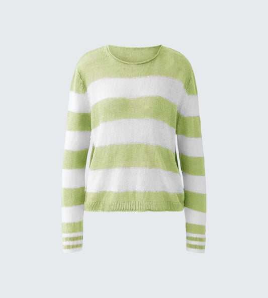 Pullover - Light Green White - SALE