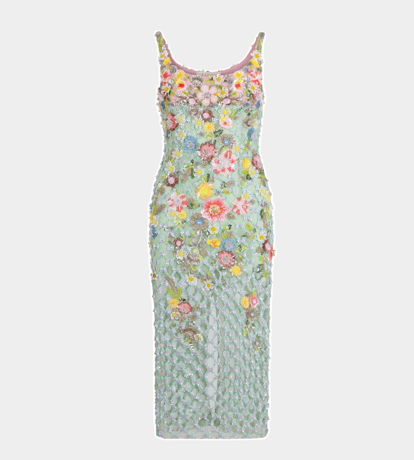 Aurora Misty Green Twilight Blossom Dress