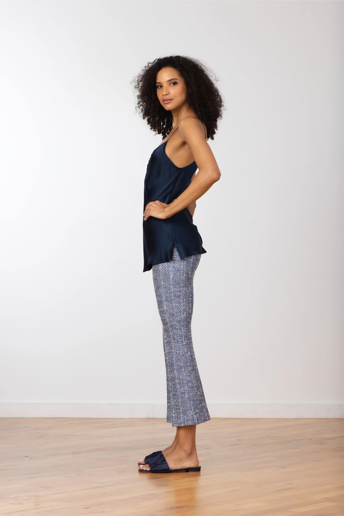 F1794 Leo Boucle Chevron Pant