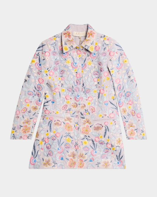Floral Embroidered Coat