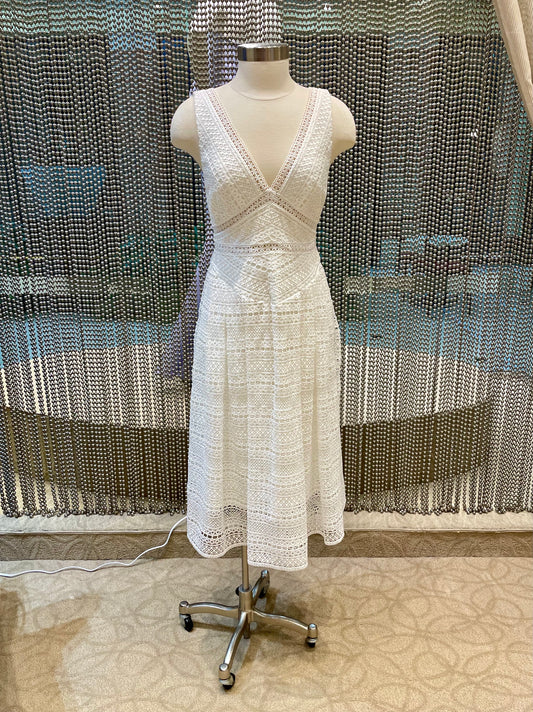 V-Neck Lace Midi - SALE